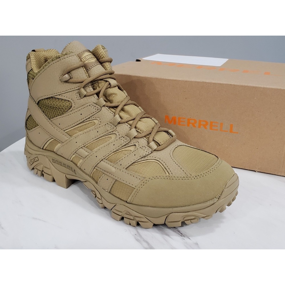 NEW SIZE 12 MEN - Merrell Moab 2 Mid Wp Tactical Military J15849 Tan Brown Boots